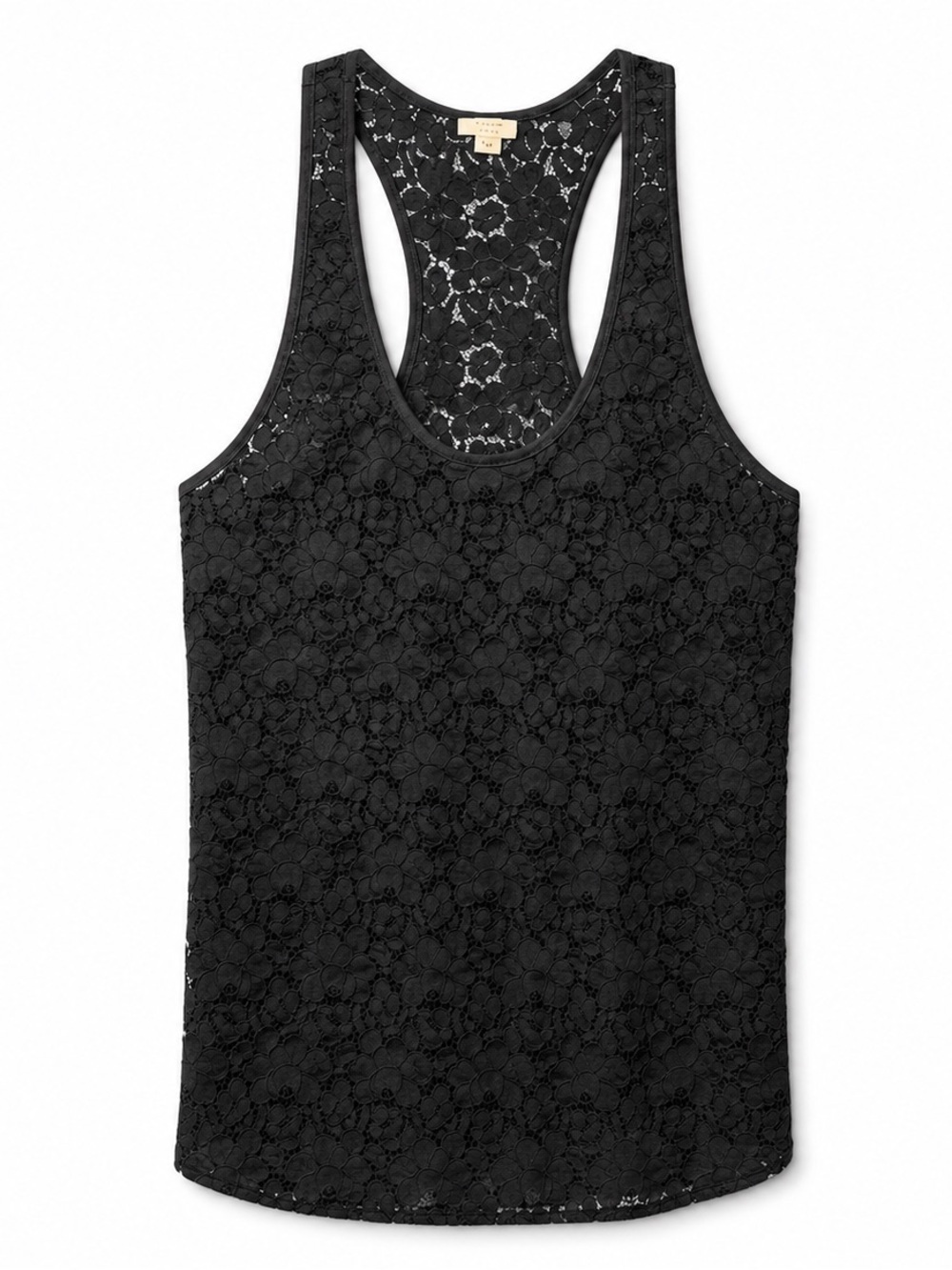 Wilfred Black Lace Racerback Tank Top Women's Size M Sleeveless Casual Summer